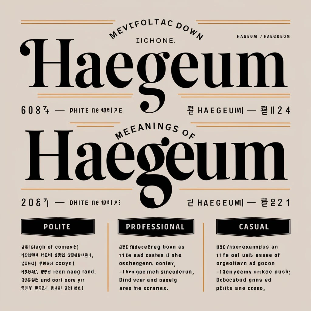 Haegeum Meaning: Polite, Professional & Casual Alternatives Explained