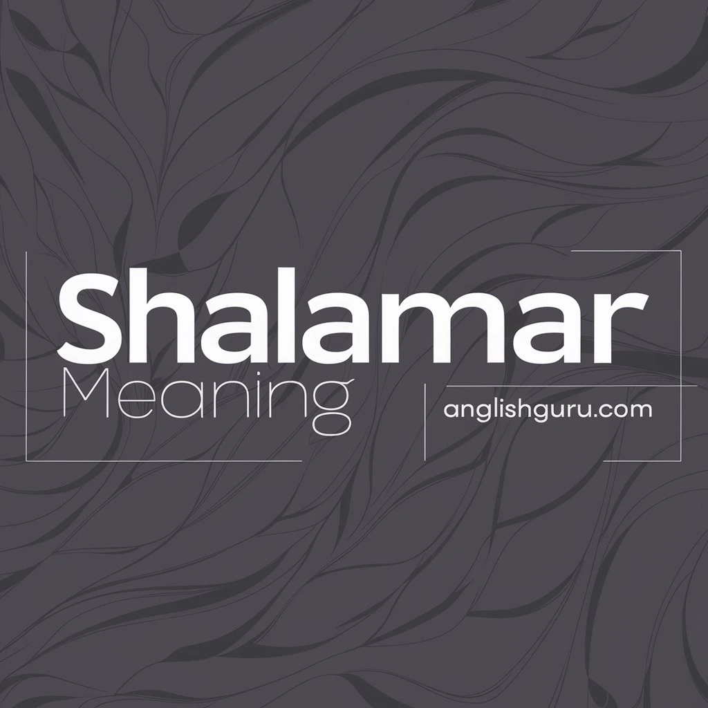 Shalamar Meaning