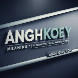 Read more about the article 20+ Anghkooey Meaning: Alternatives to “Asl Meaning in Text”