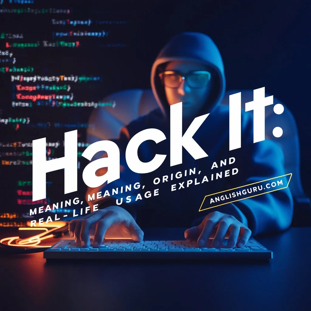 Hack It Meaning: Definition, Origin, and Real-Life Usage Explained