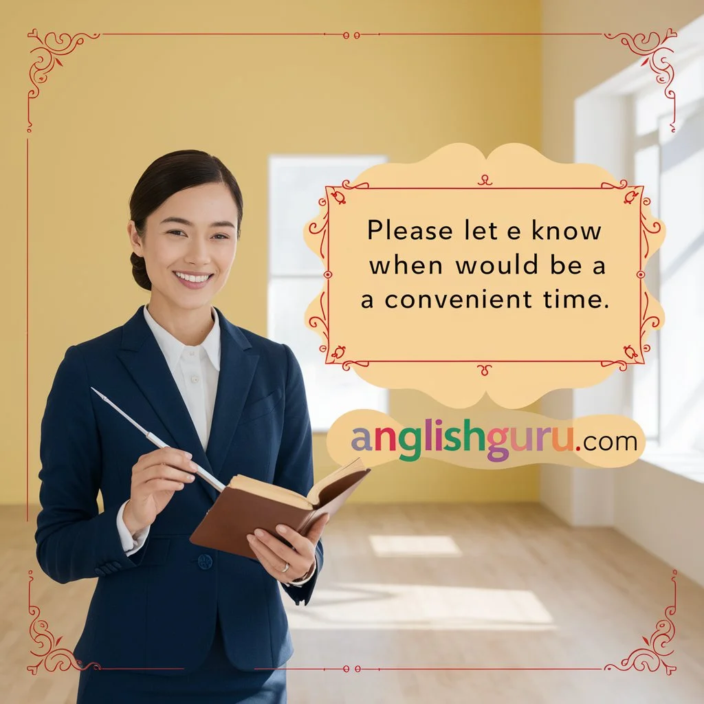 Read more about the article 20+Other Ways to Say “Please Let Me Know When Would Be a Convenient Time”
