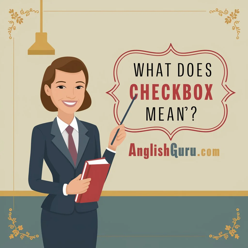 What Does Checkbox Mean?